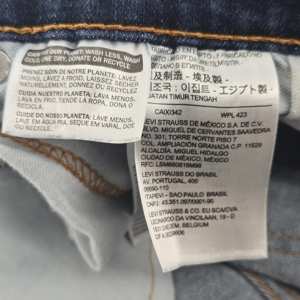 Levi's 541 Athletic Taper Jeans Mens 44x32 Dark Wash Blue Denim Pants